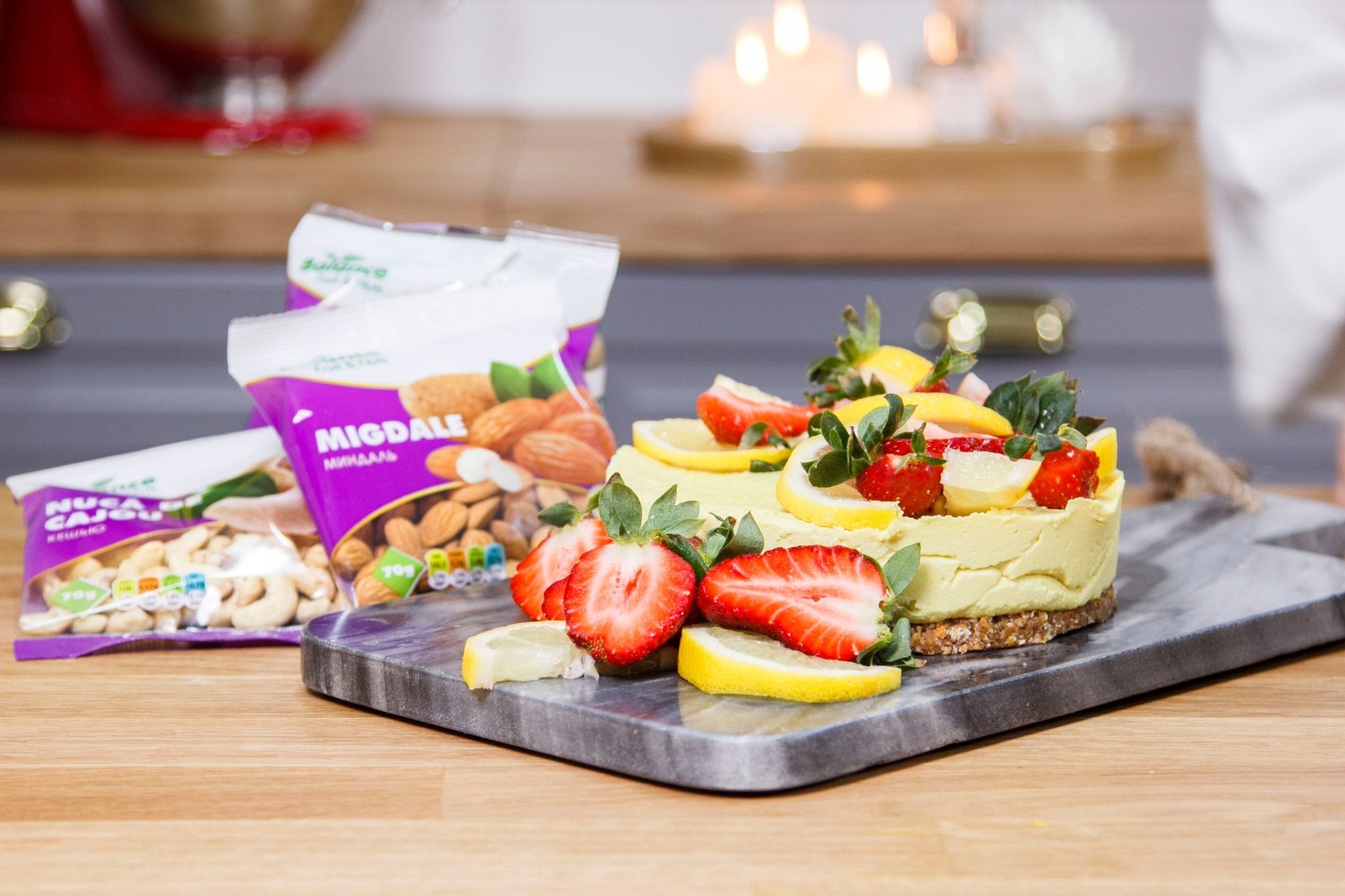 Cheesecake de lămâie Raw Vegan - Eclair.md