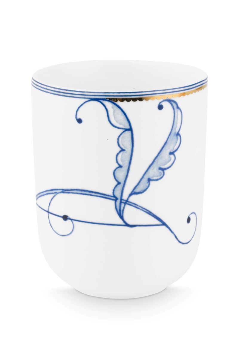Cană din porțelan Pip Studio, Pip The Blue Bird, alb, 400 ml