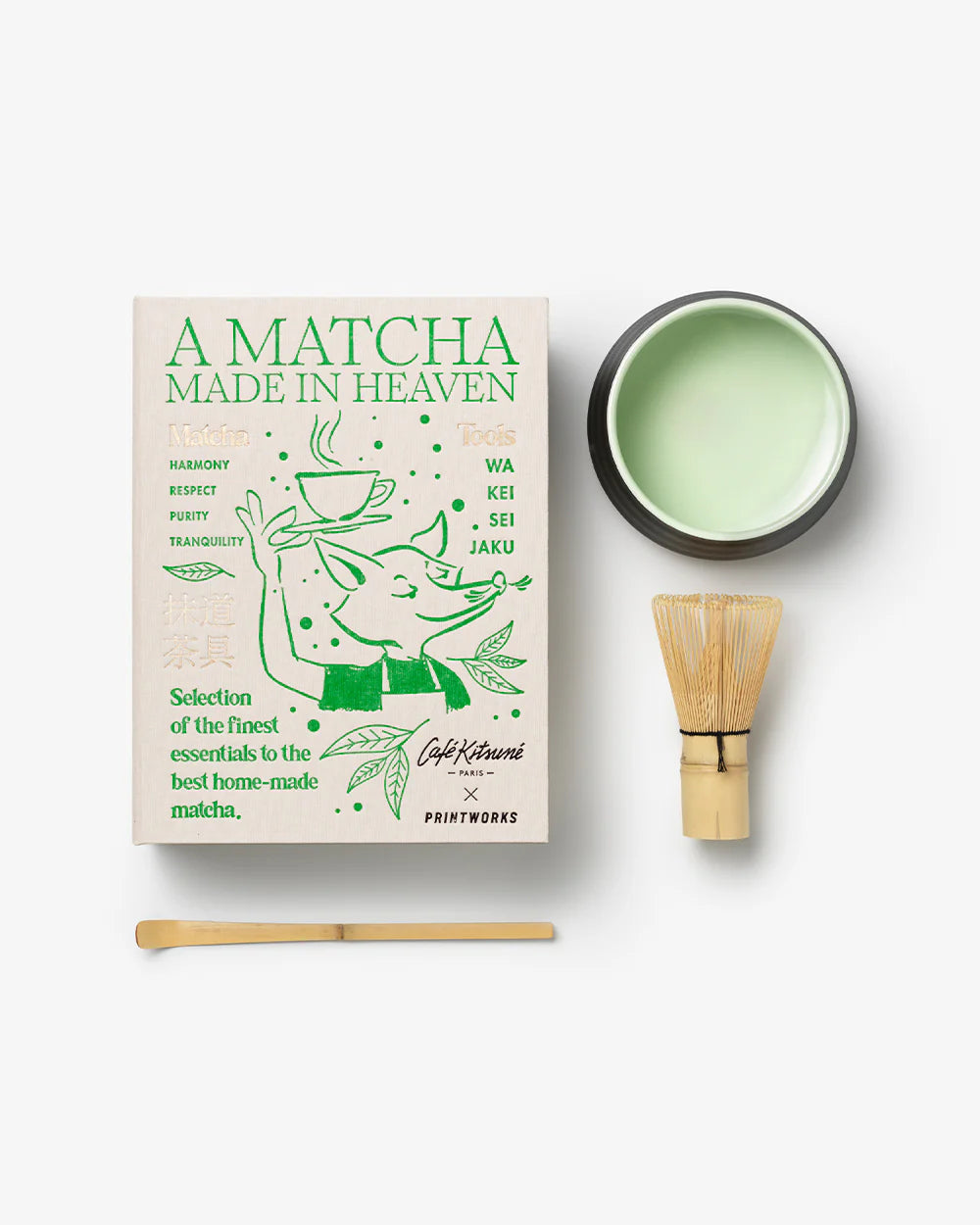 Set de accesorii pentru preparare matcha Café Kitsuné x Printworks