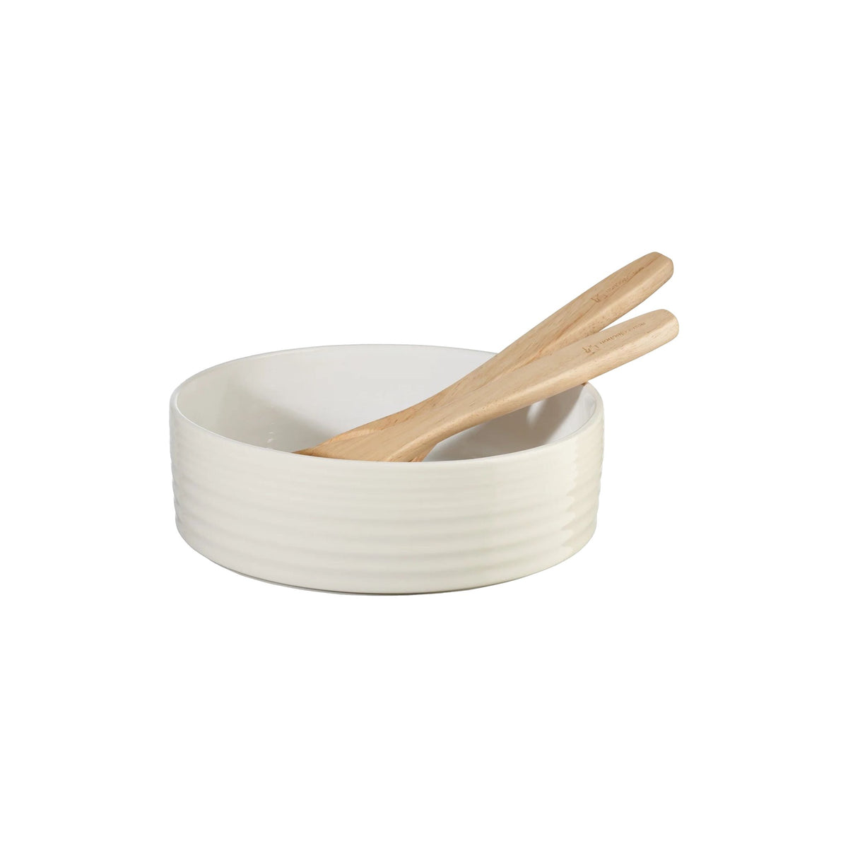 Salad Bowl 25cm Re:glaze, Sparkling White