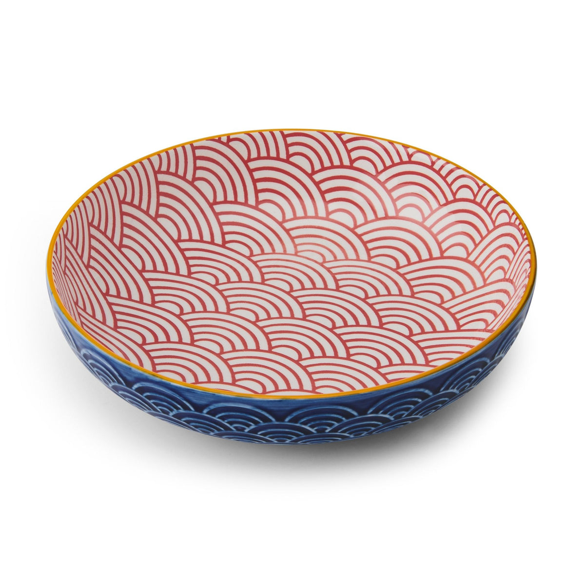 Bol 21 cm Arched Pattern albastru - Eclair.md