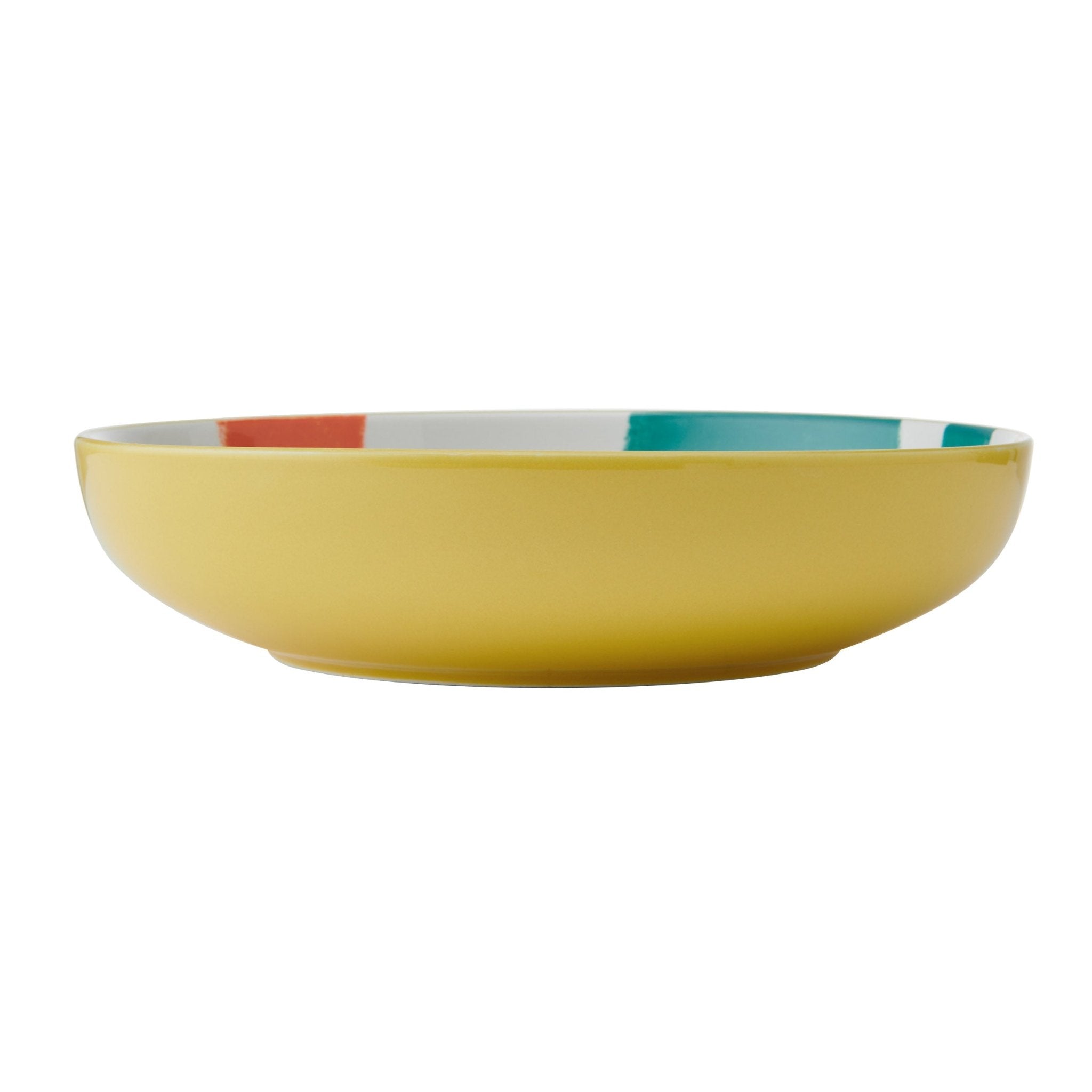 Bol 21cm Abstract Pattern galben - Eclair.md