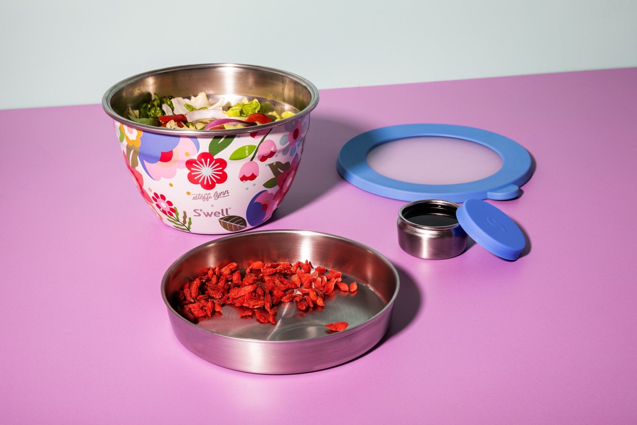 Bol portabil pentru salata 1.9L Steffi Lynn - Eclair.md