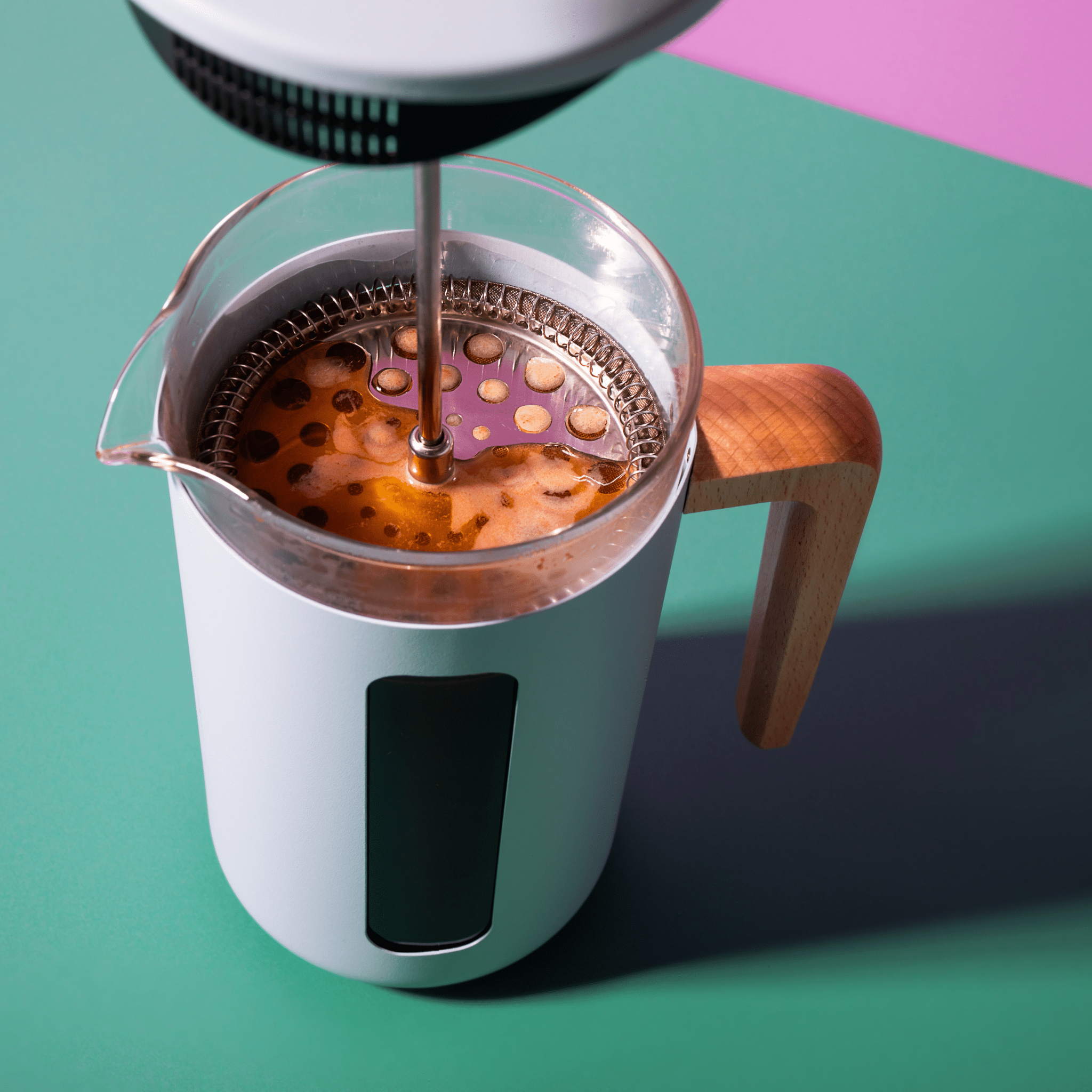 Cafetiera 1000ml Pisa albastru deschis - Eclair.md