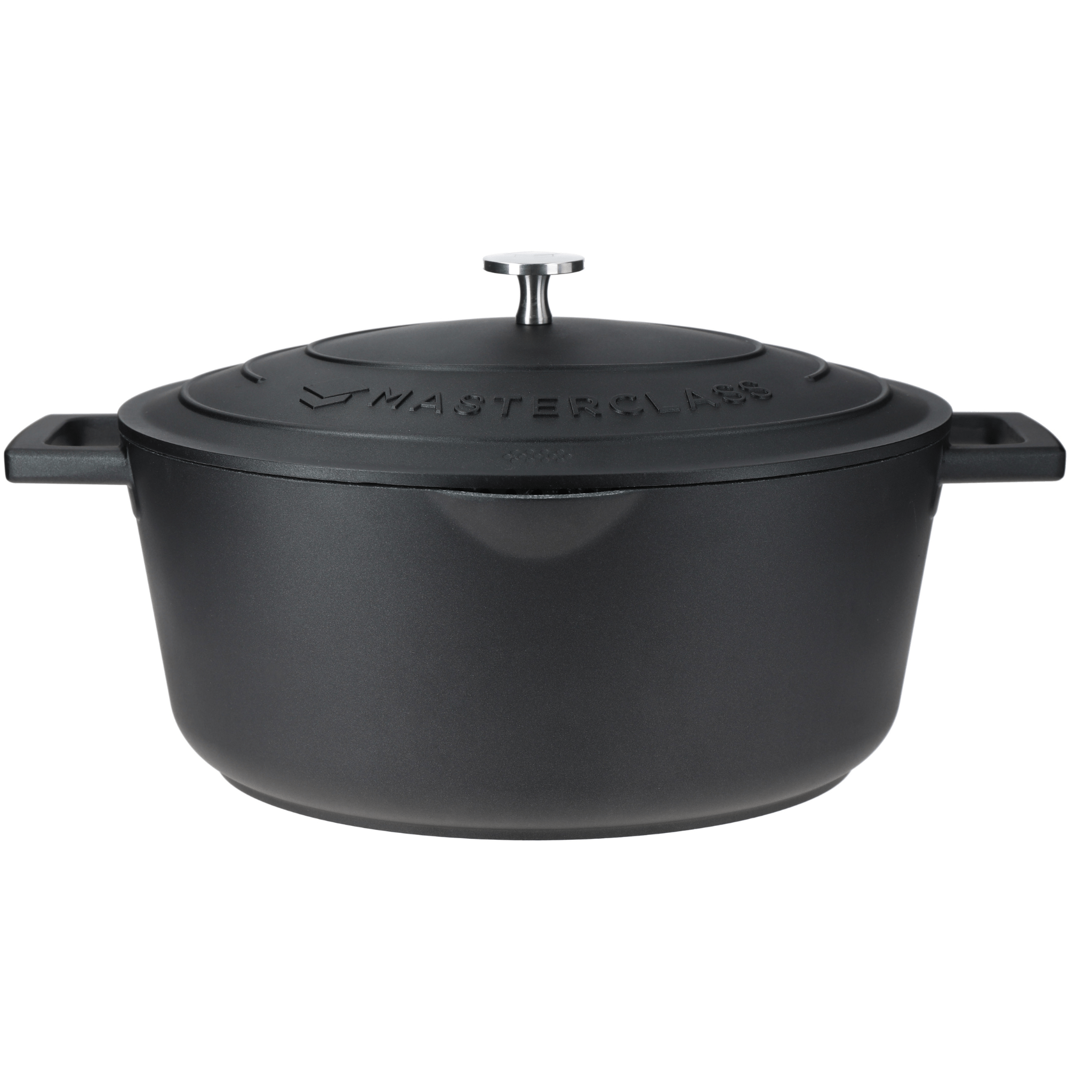 Castron oval 6L Cast Aluminium negru - Eclair.md