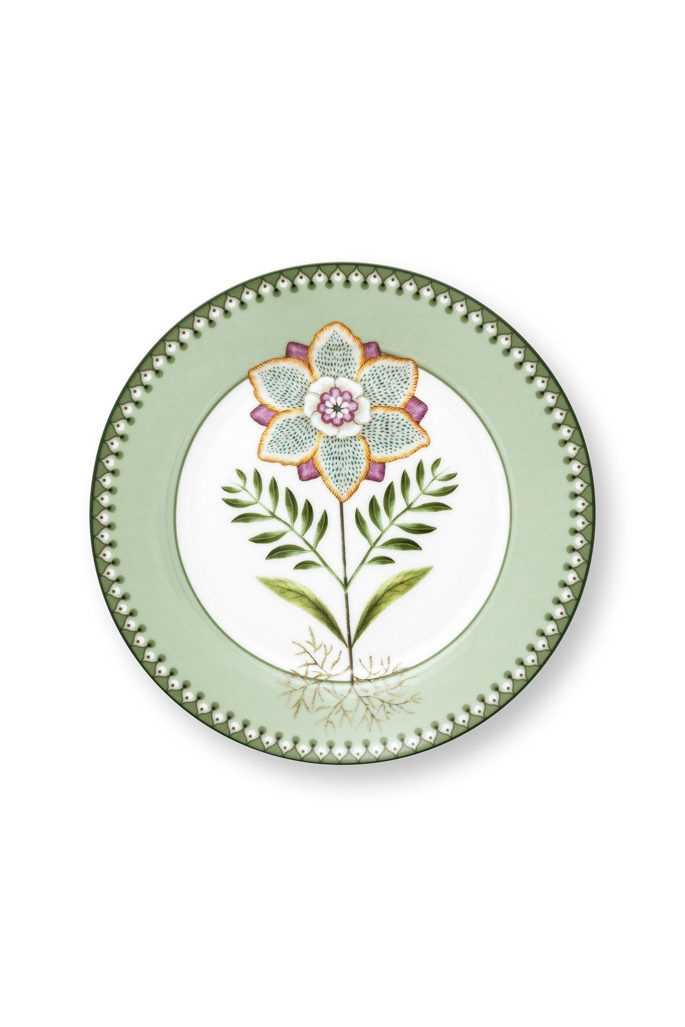 Farfurie aperitive 21cm Lily&Lotus verde deschis - Eclair.md
