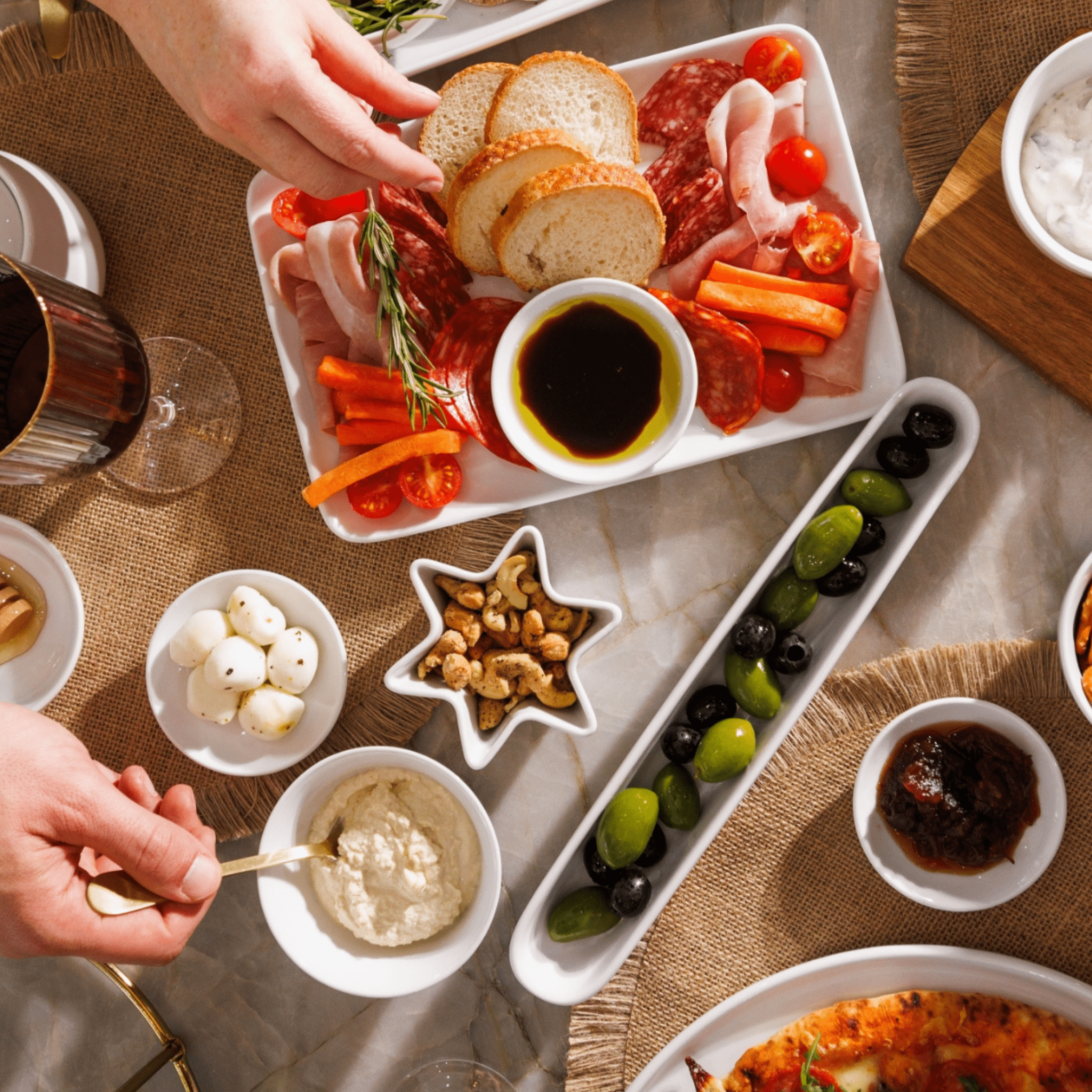 Farfurie pentru masline 31 cm Chalk - Eclair.md