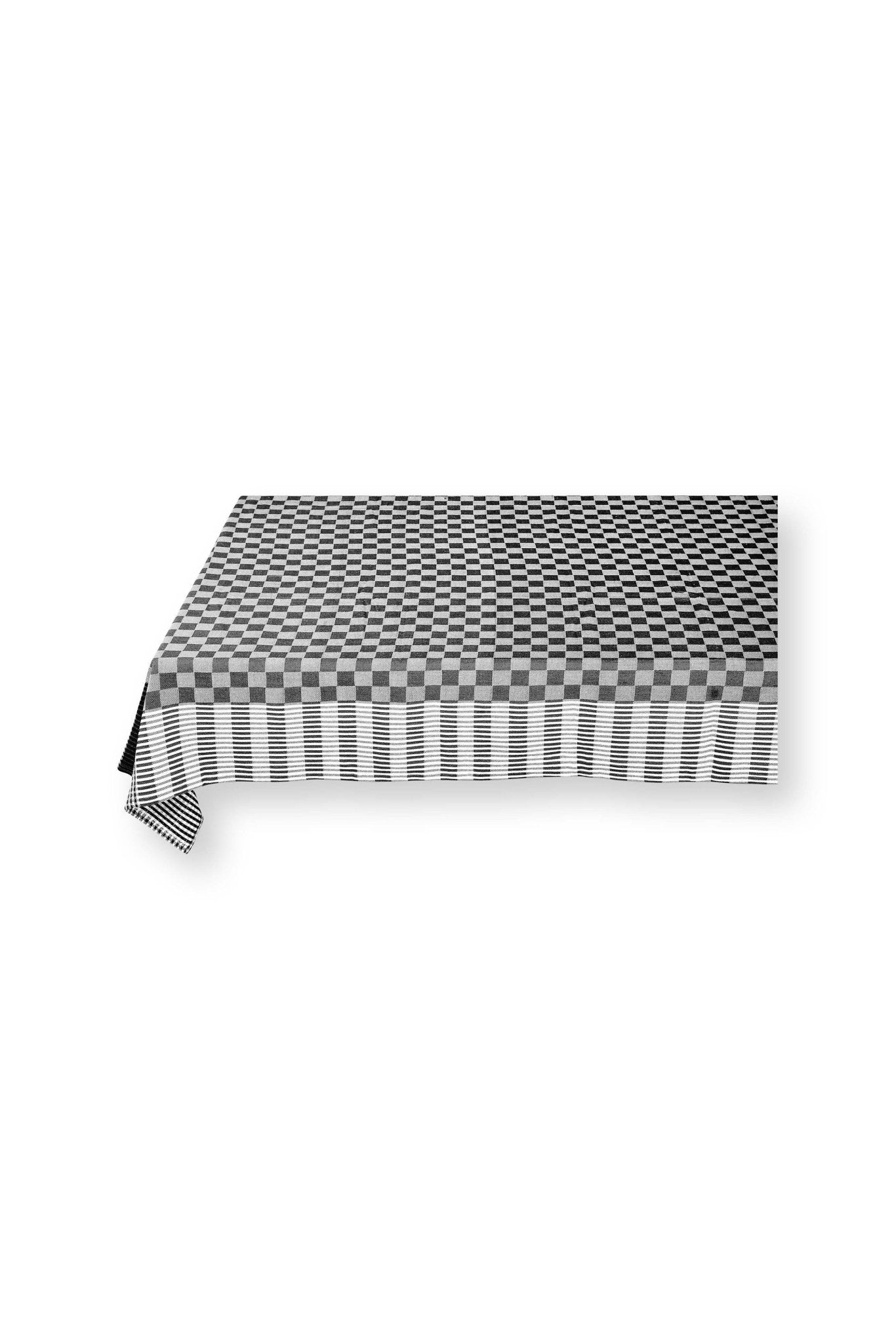 Fata de masa 150x250cm alb - negru - Eclair.md