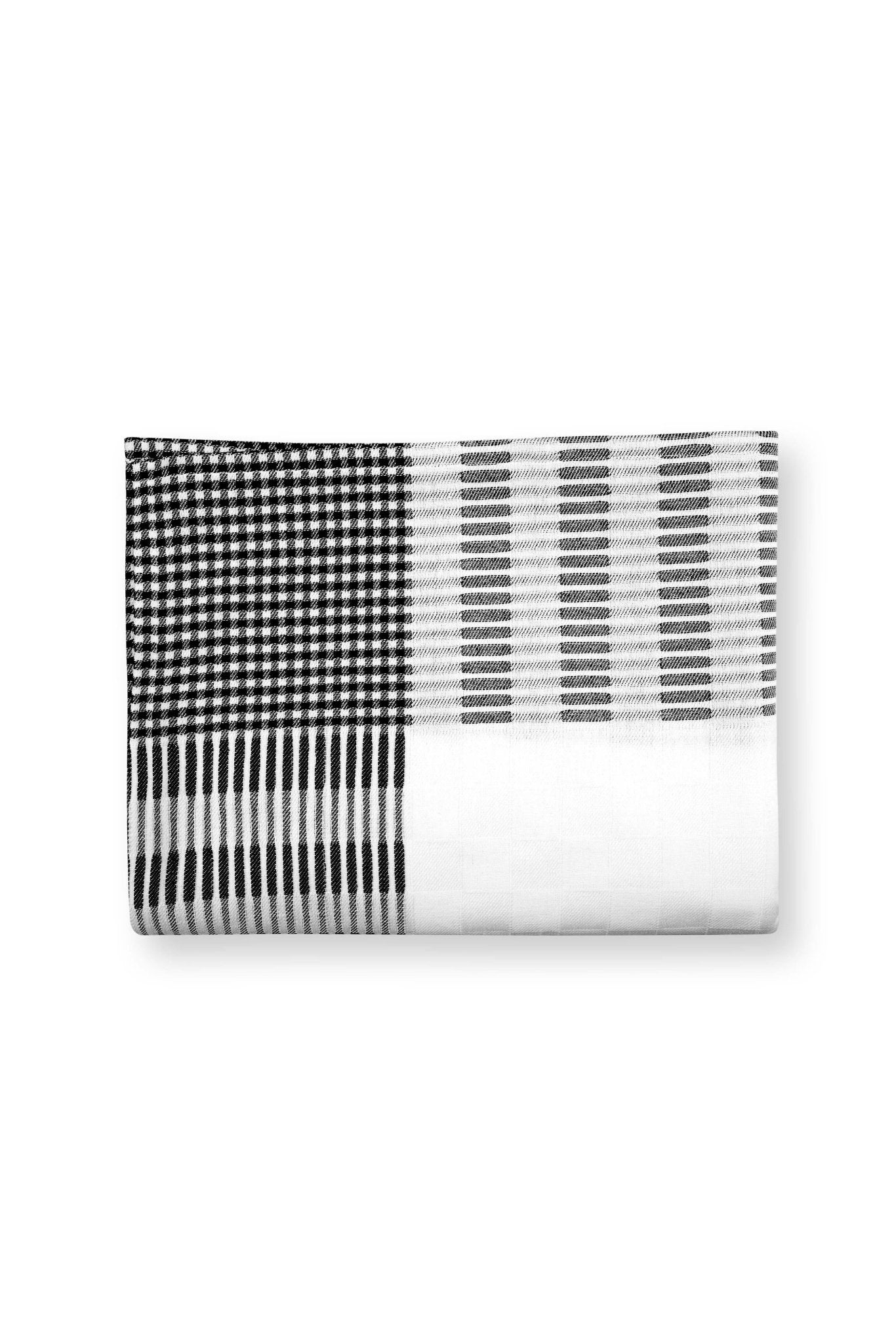 Fata de masa 150x250cm alb - negru - Eclair.md