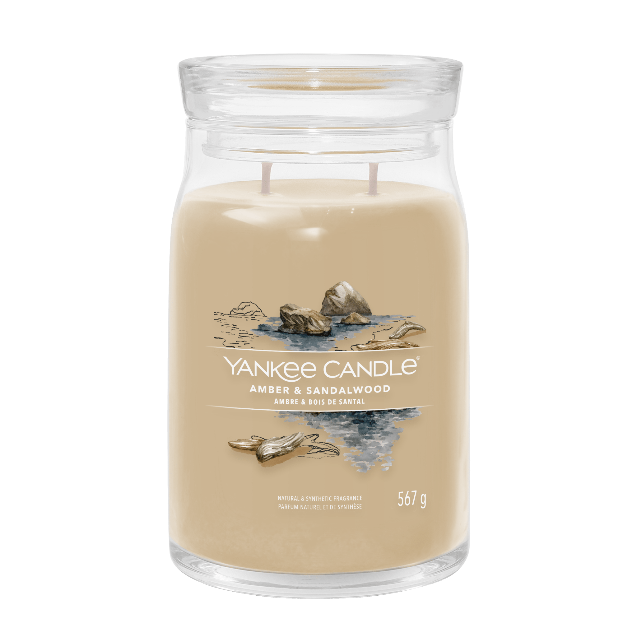 Lumanare parfumata mare Signature Amber & Sandalwood - Eclair.md