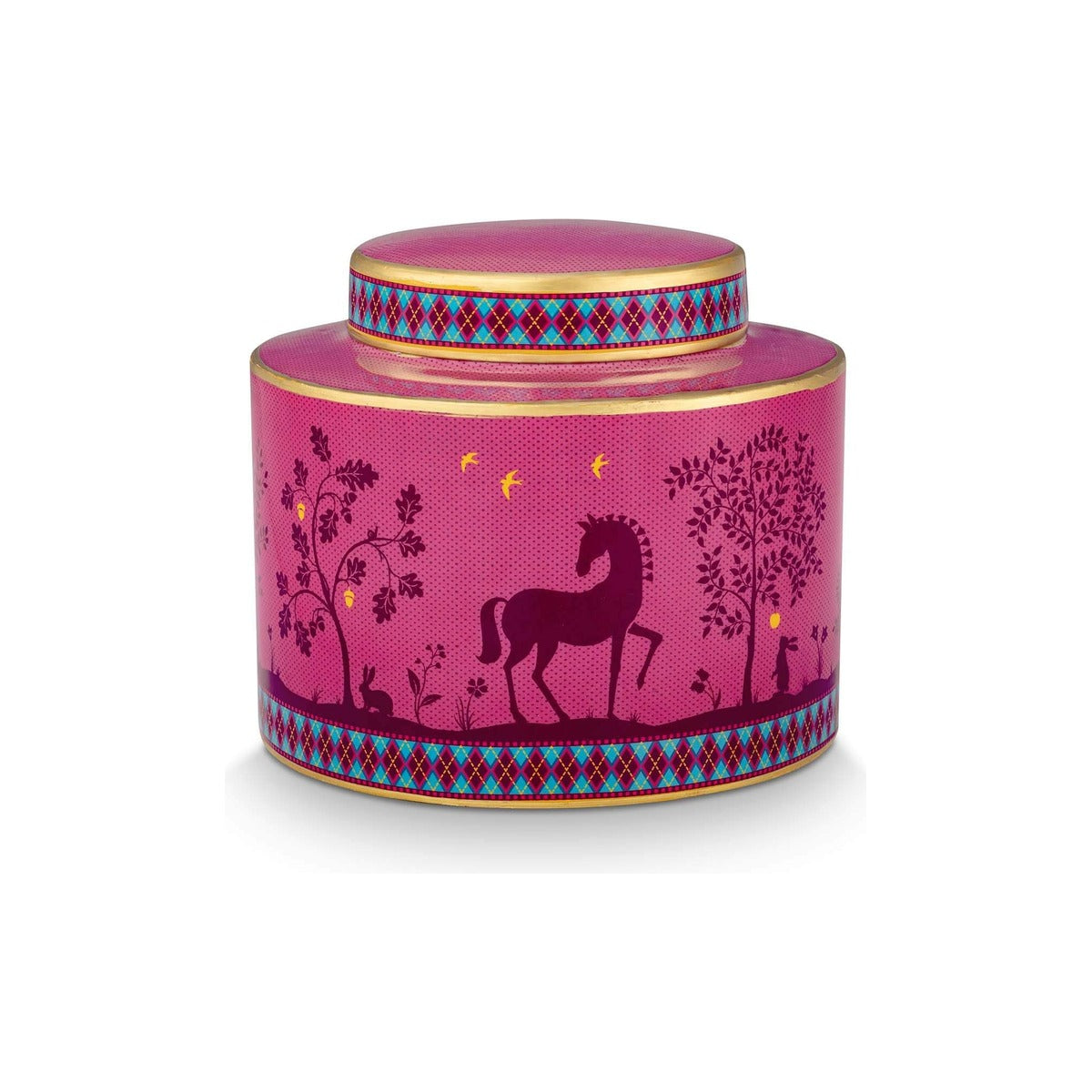 Pip Studio декоративная ваза Ginger Jar Pip's Deerest Darling, розовый с золотым