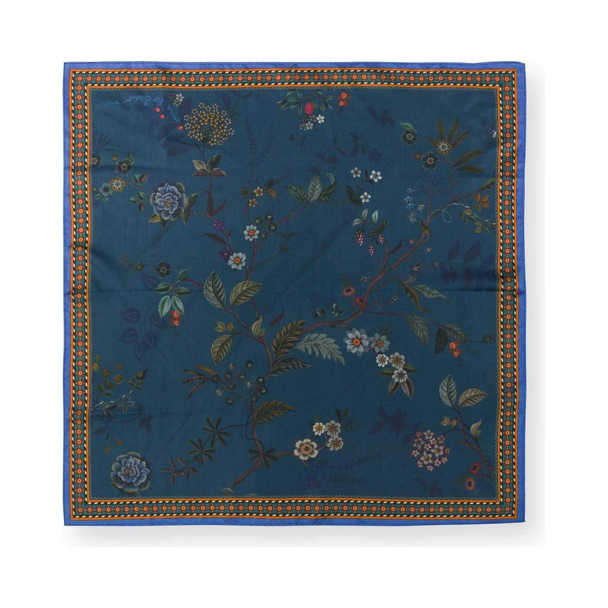 Pip Studio платок Bodhi Flower, тёмно-синий