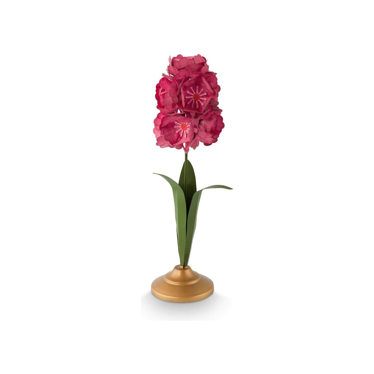 Подсвечник металлический Flower, розовый, 31.5см