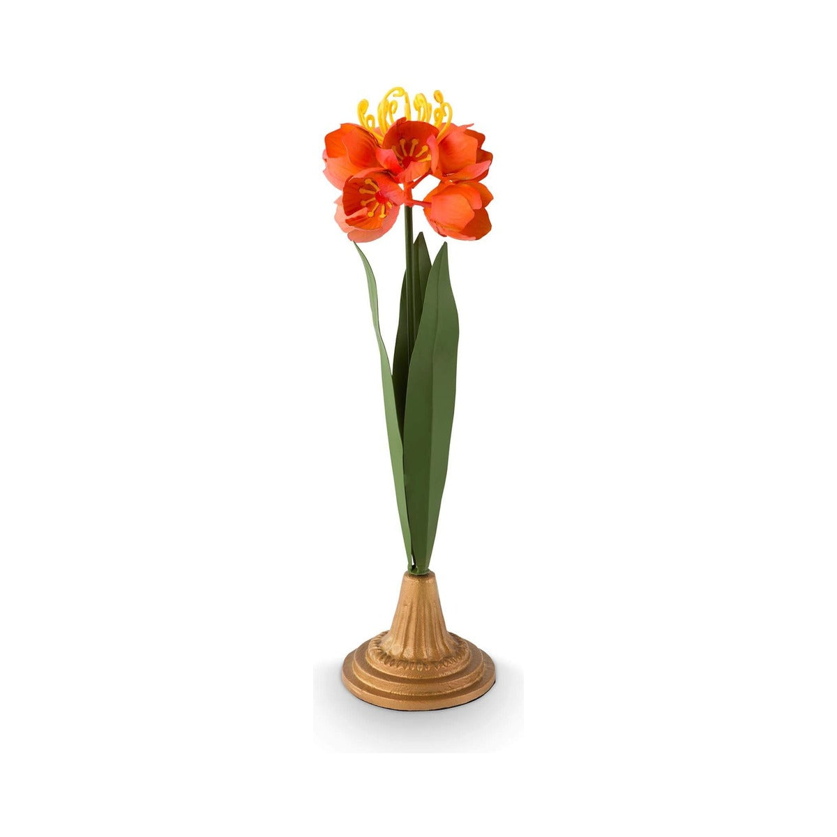 Декоративный цветок Deco Flower, металл, оранжевый, 40см