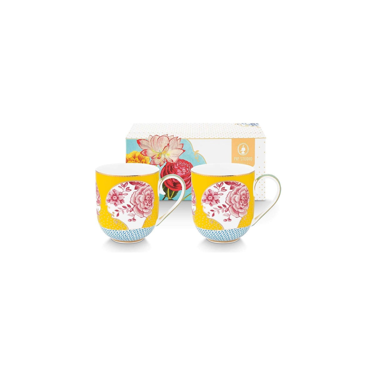 Set/2 Mugs Royal Yellow, Porcelain, 325ml