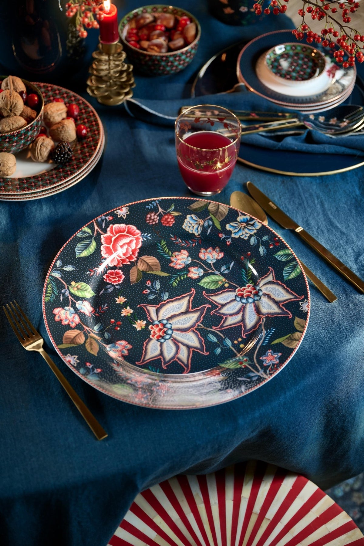 Platou de servit 32cm Berry Blues albastru - Eclair.md