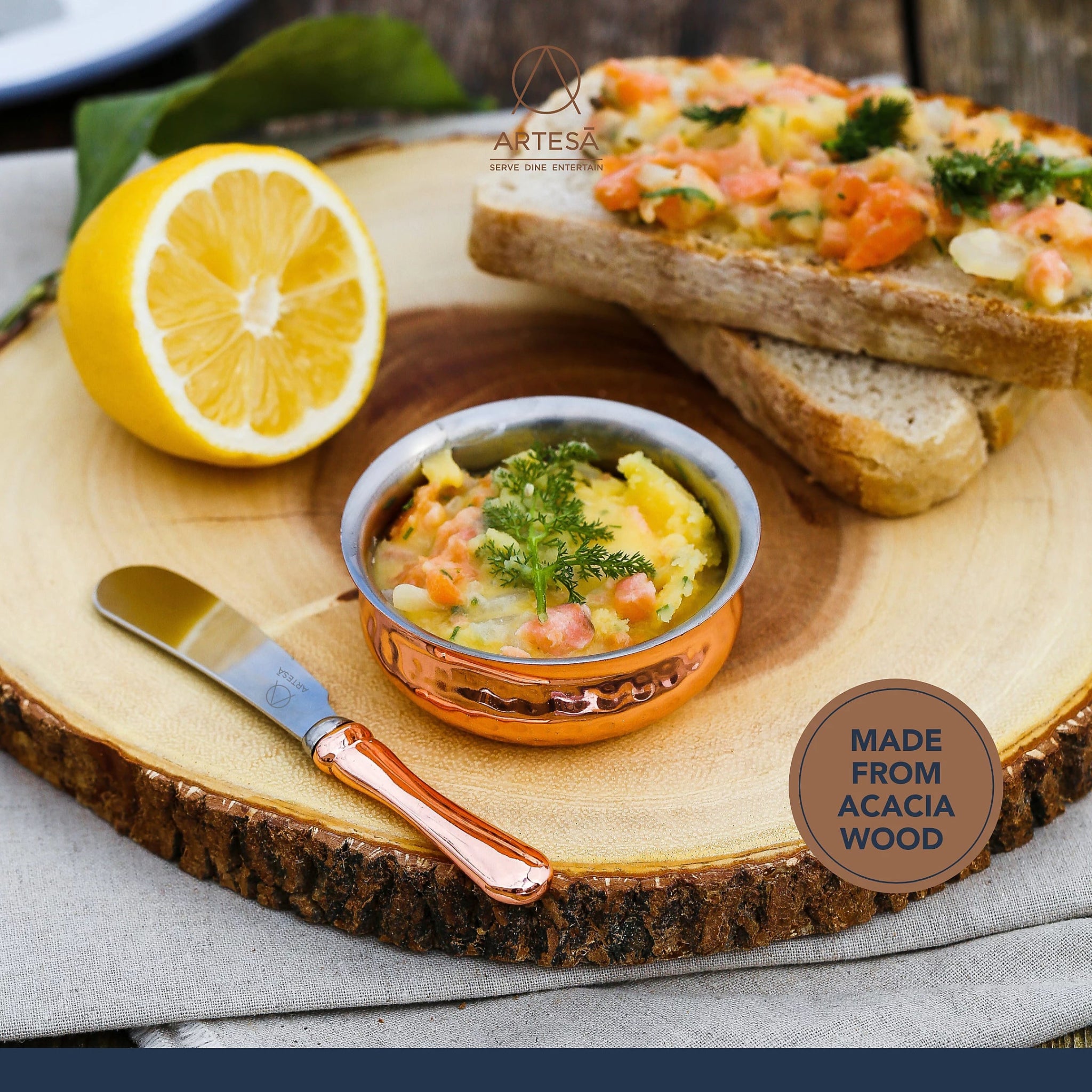 Platou din lemn 35cm ACACIA WOOD - Eclair.md