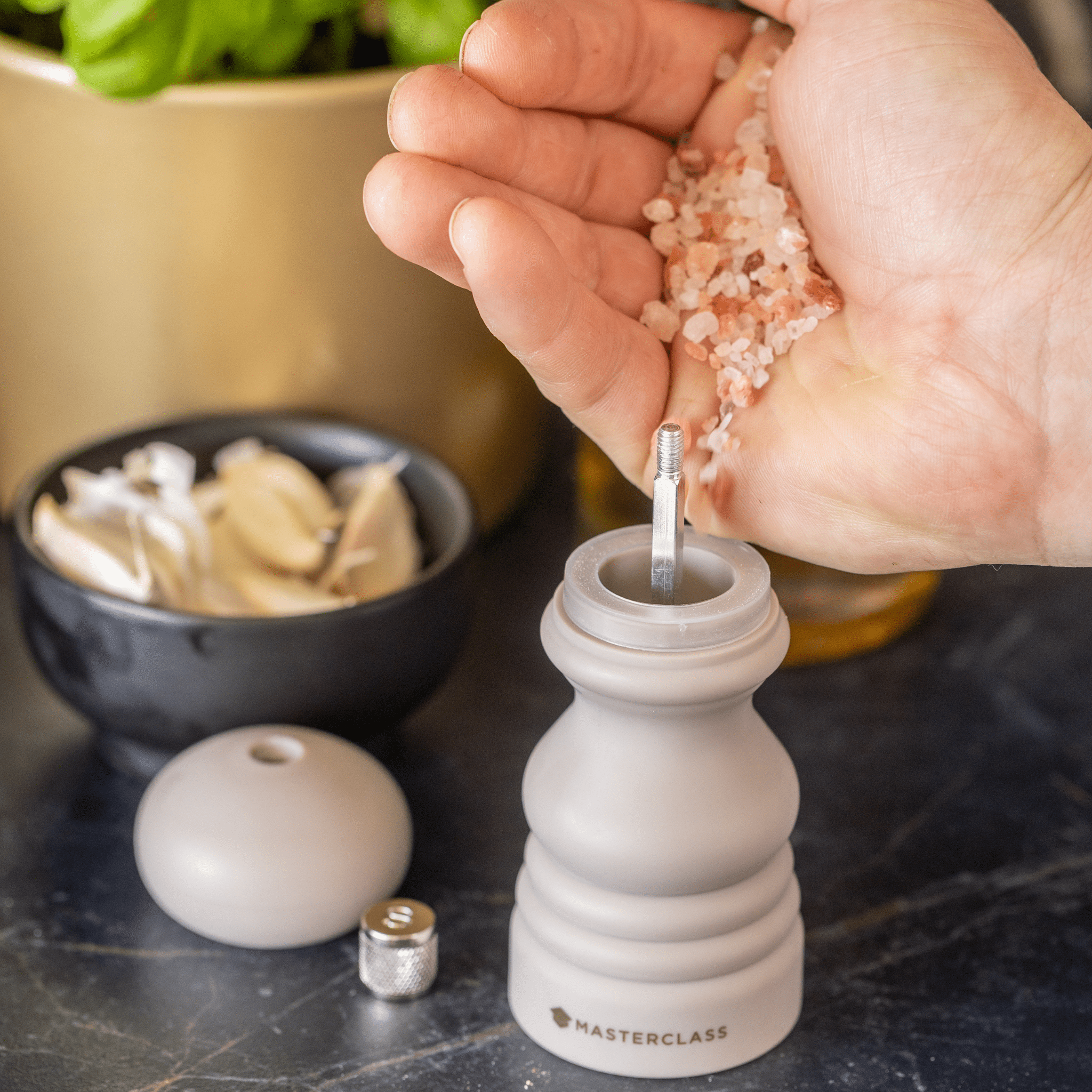 Rasnita pentru sare si piper 12cm latte - Eclair.md