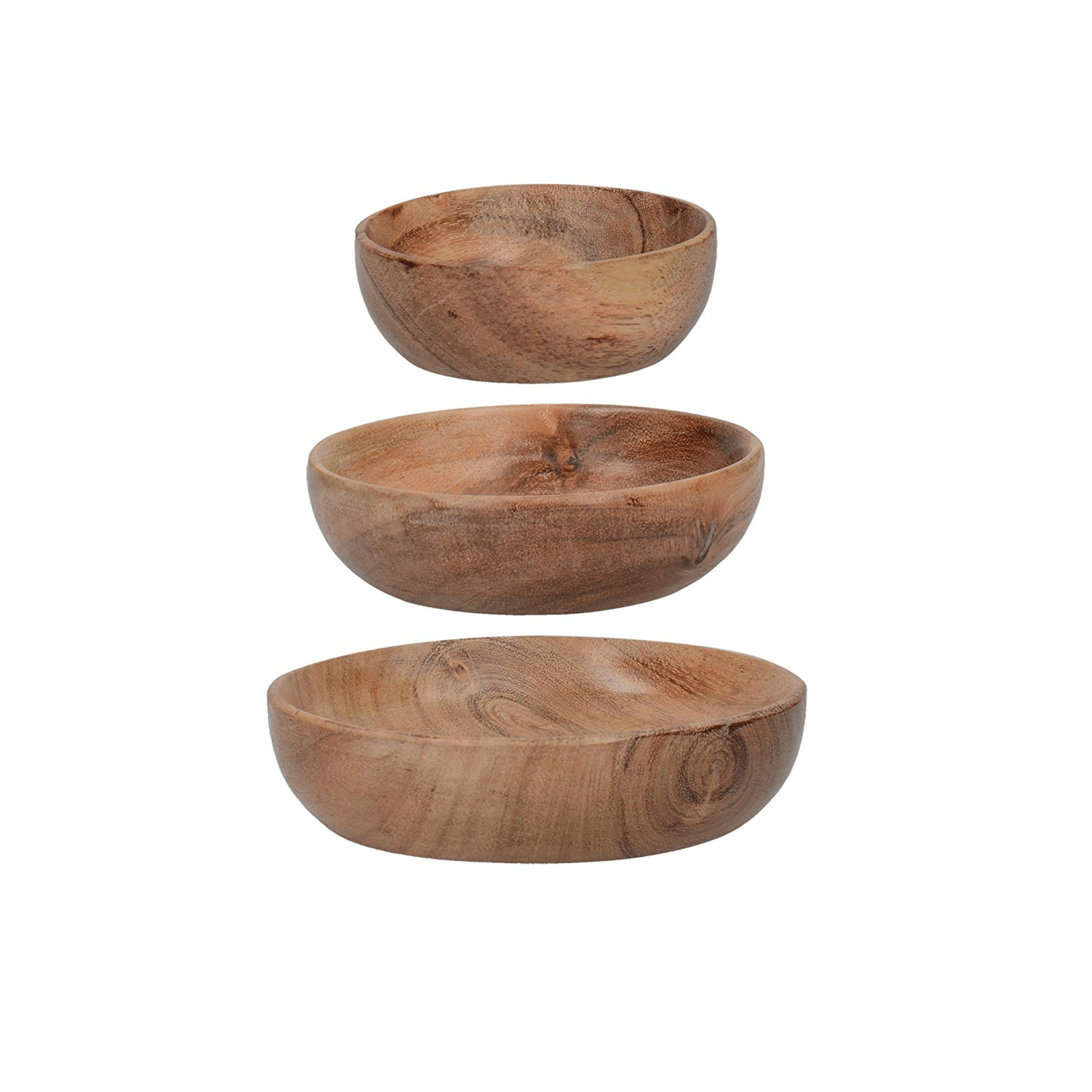 Set 3 Boluri lemn Wood - Eclair.md