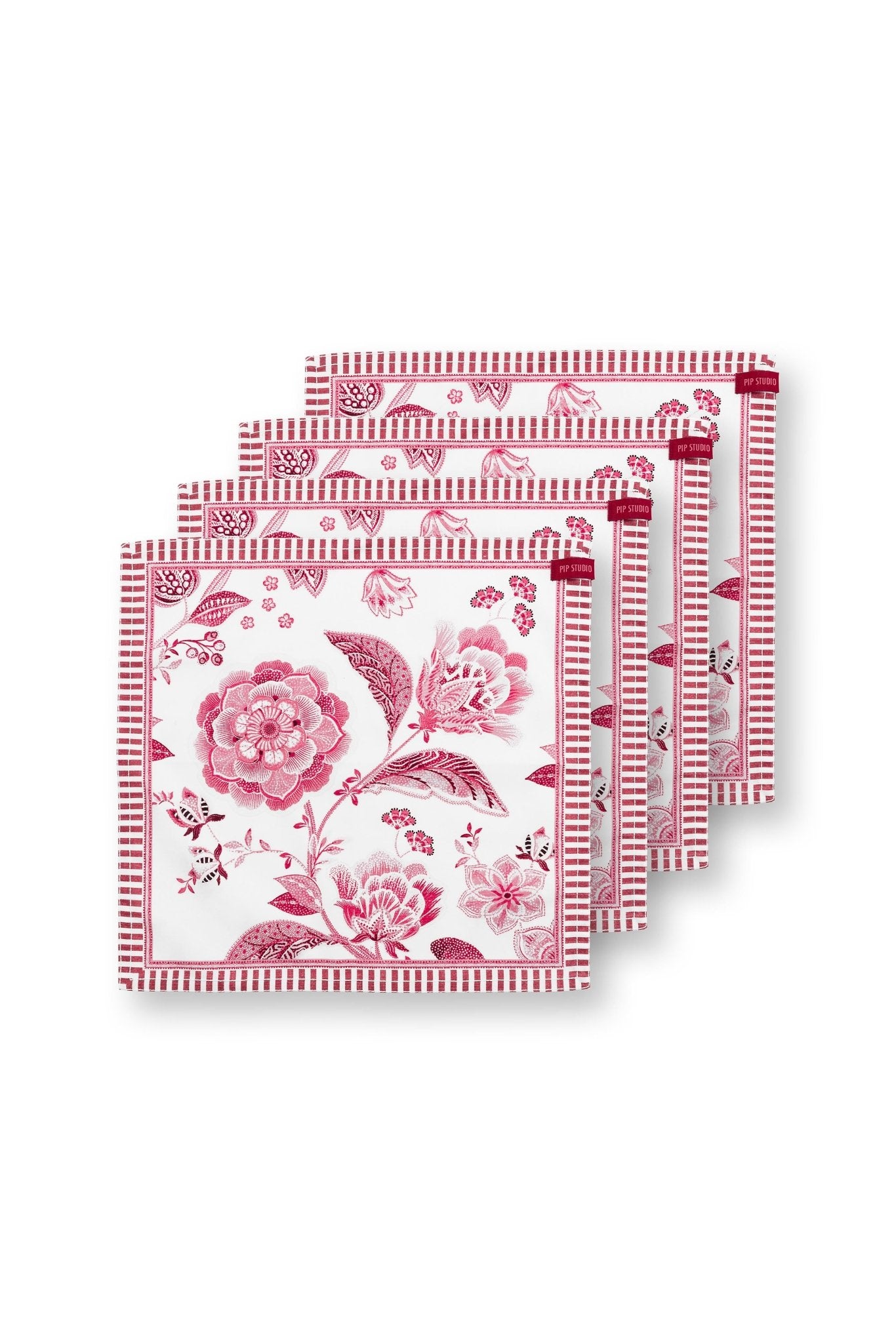Set 4 servetele 40x40cm Royal Regal Flower rosu - Eclair.md
