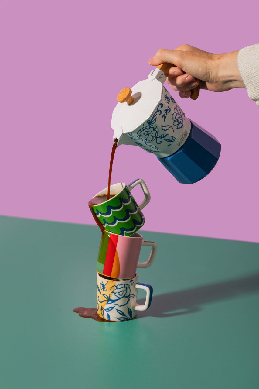 Ceșcuță din ceramică pentru espresso La Cafetière, albastru, 120 ml