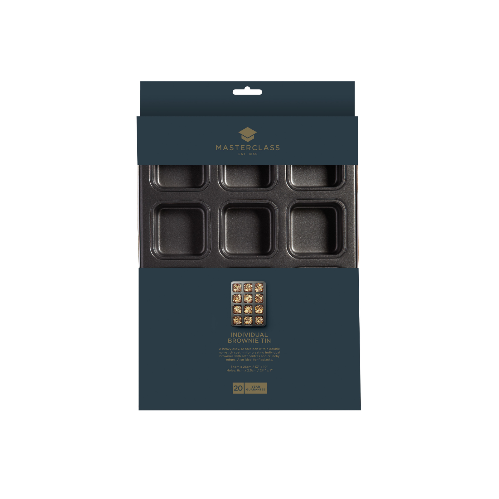 Non-Stick 12-Cavity Brownie Pan