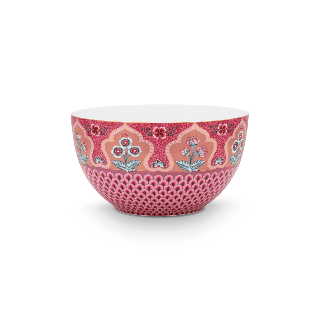 Bol 18cm Flower Festival Scallop Dark Pink - Eclair.md