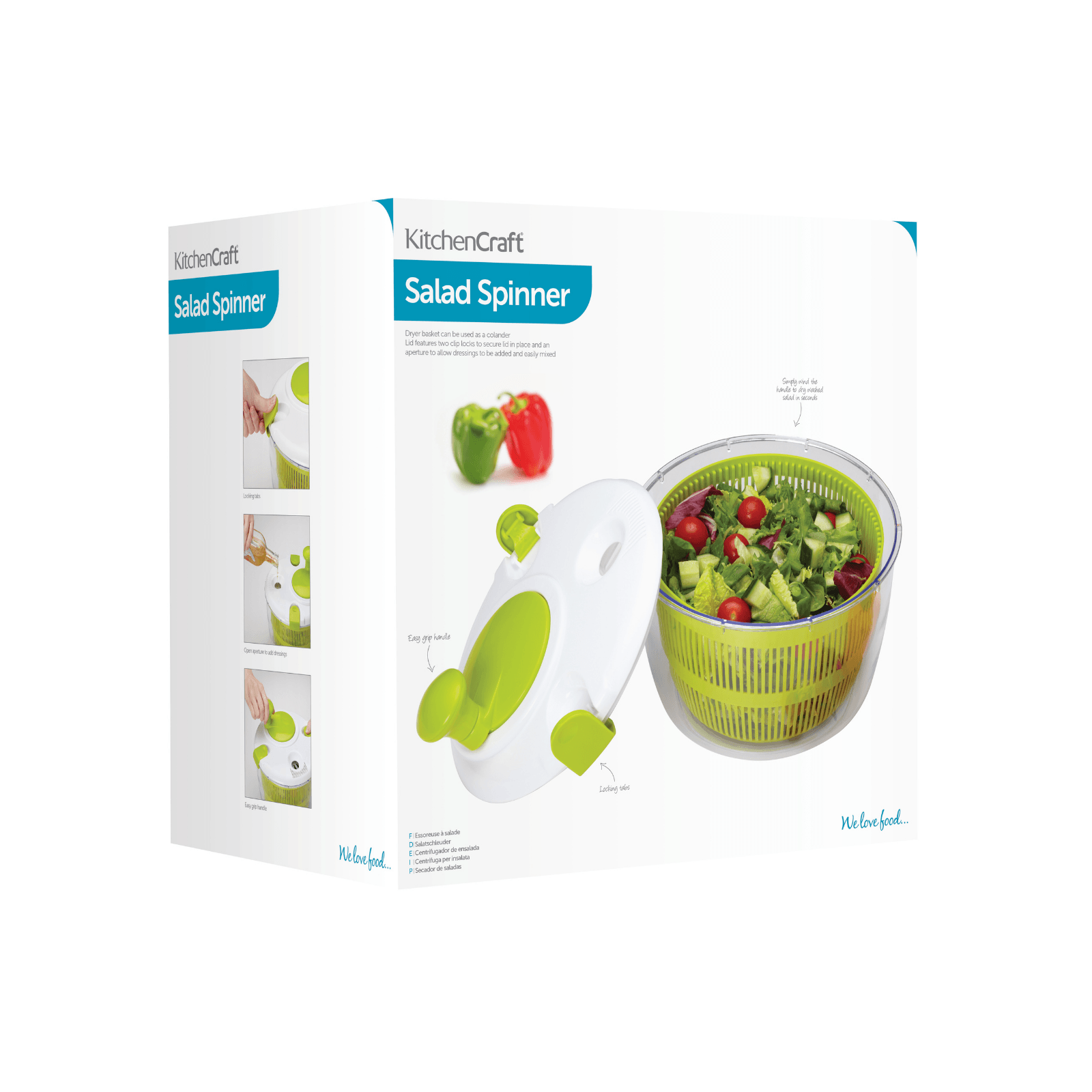 Dispozitiv manual pentru uscarea salatei Healthy Eating - Eclair.md