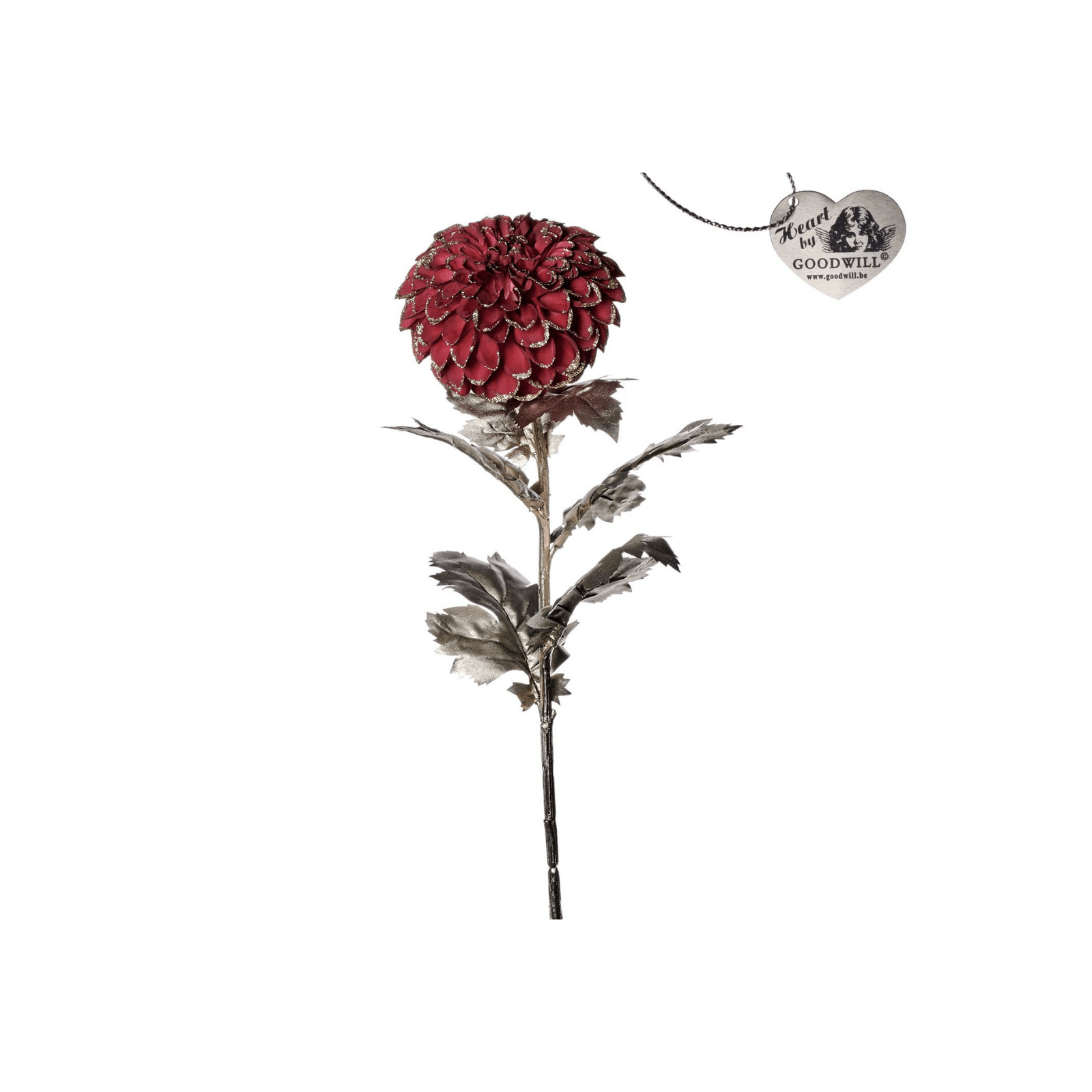 Floare Glitter Dahlia Flower Stem Burg - Eclair.md