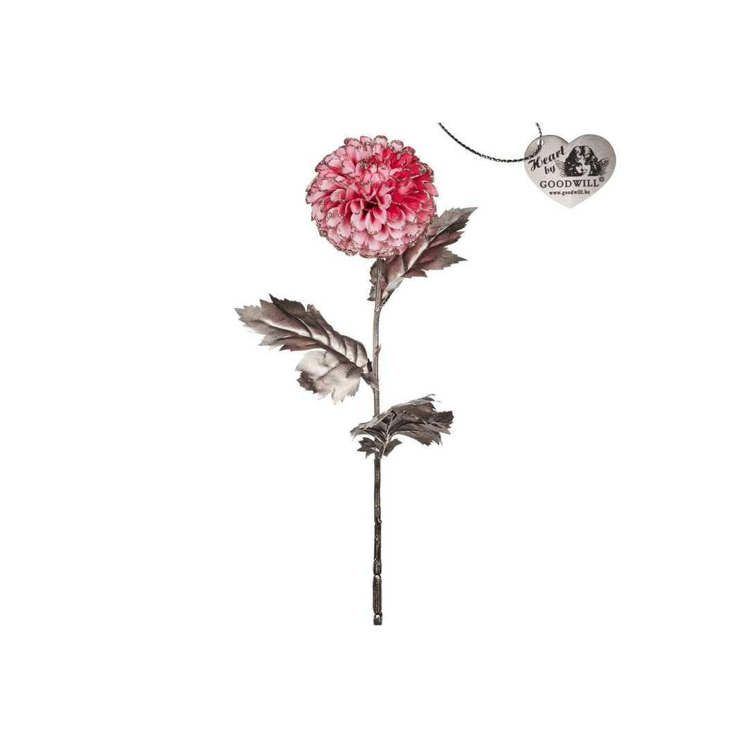 Floare Glitter Dahlia Flower Stem Pink - Eclair.md