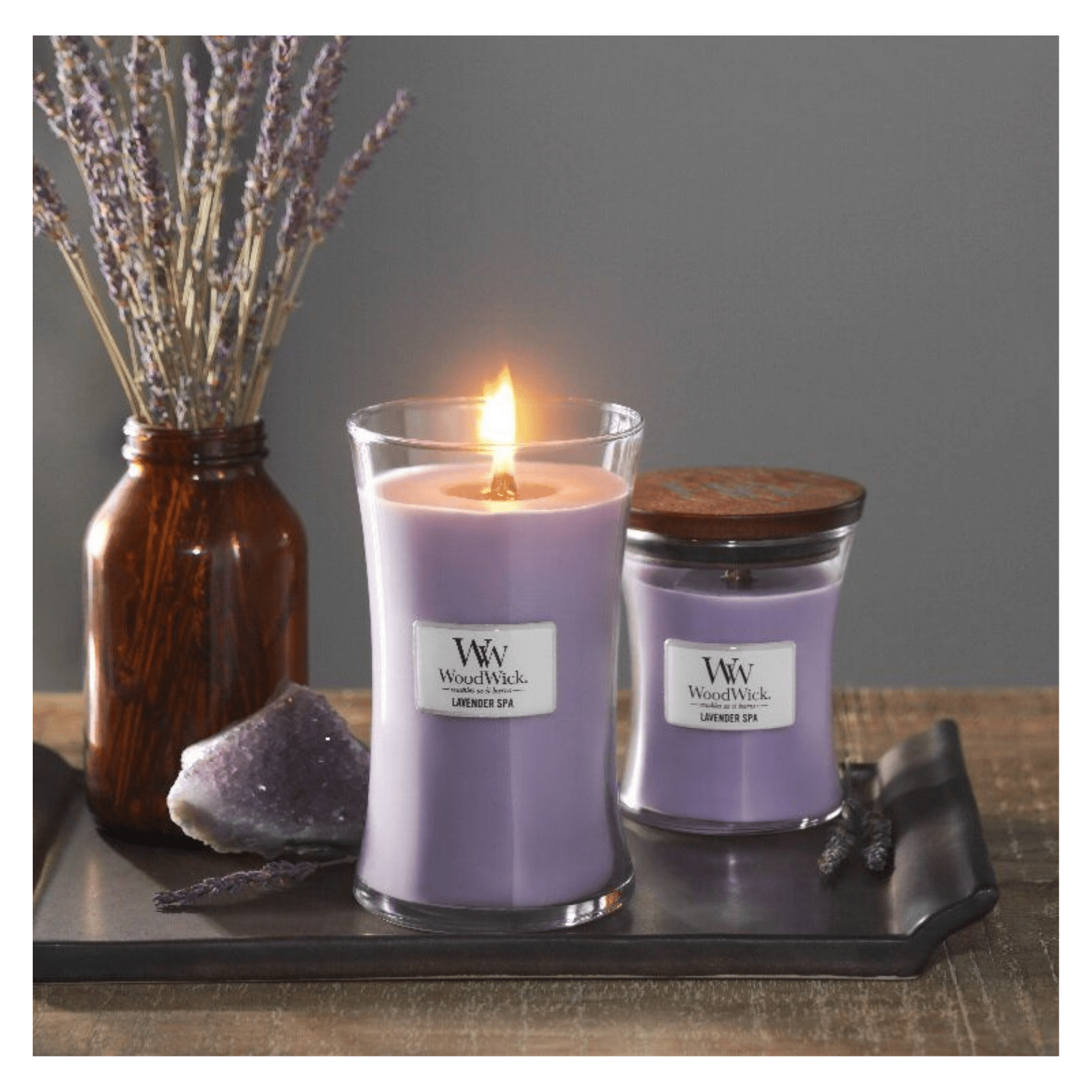 Lumanare parfumata mare Hourglass Lavender Spa - Eclair.md