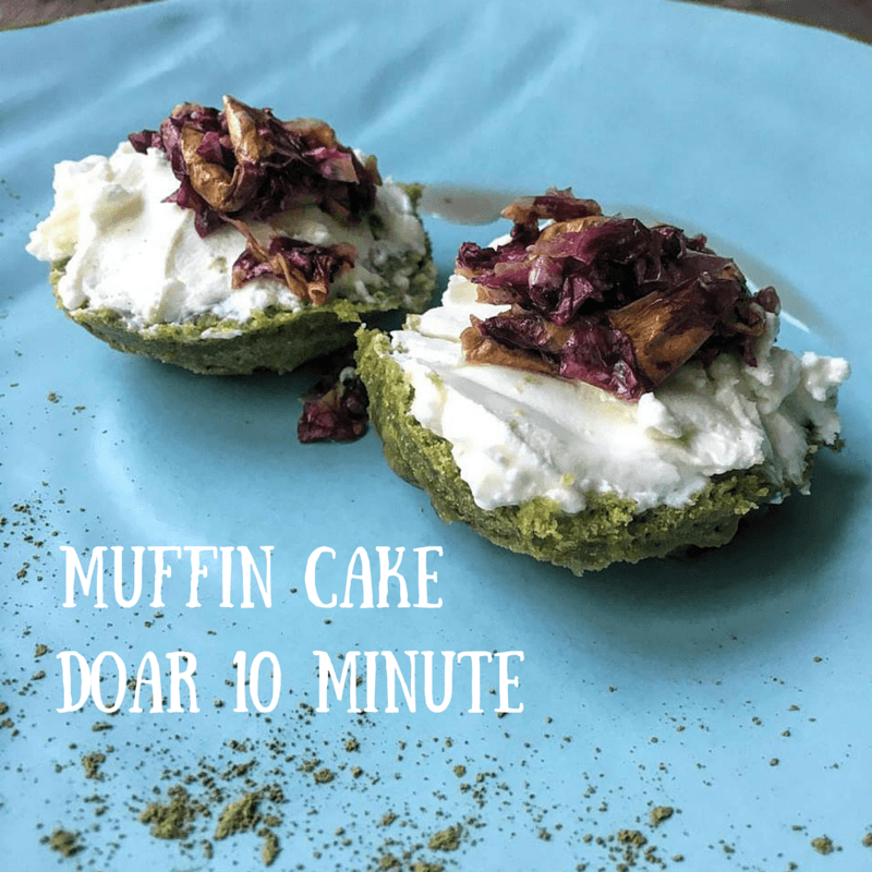 Mug Muffin cu mascarpone si dulceata de trandafir - Eclair.md