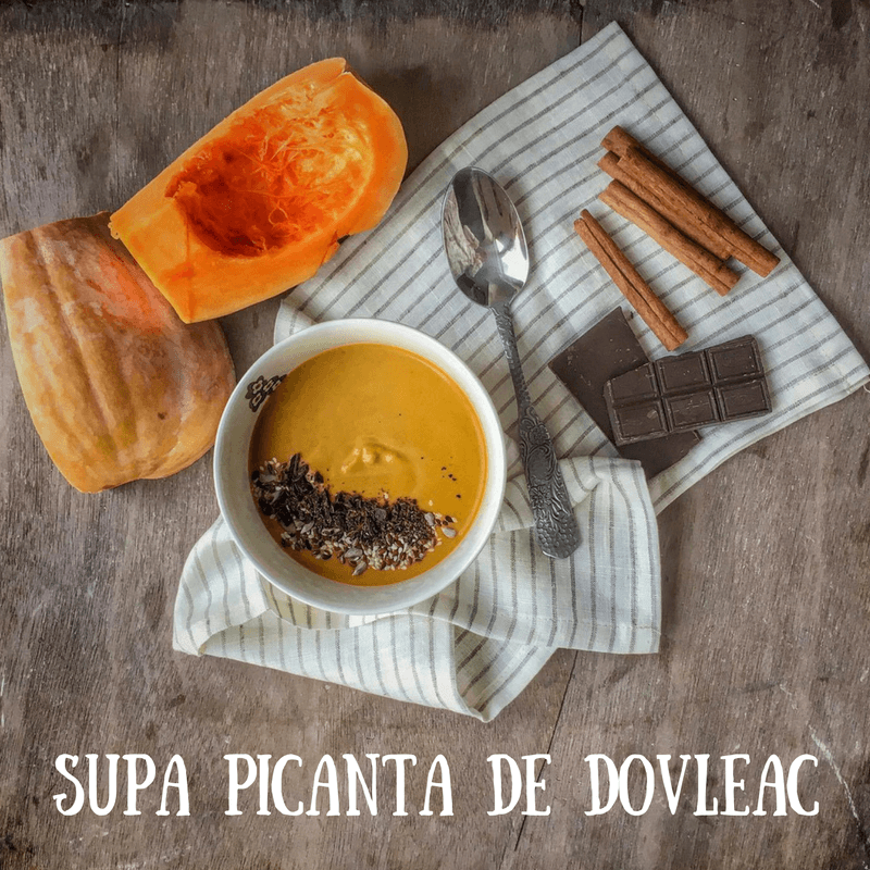 Supa picanta de dovleac cu ciocolata neagra - Eclair.md