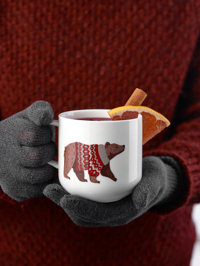 Cana din portelan 400ml Coppa Winter Animals, Dachshund