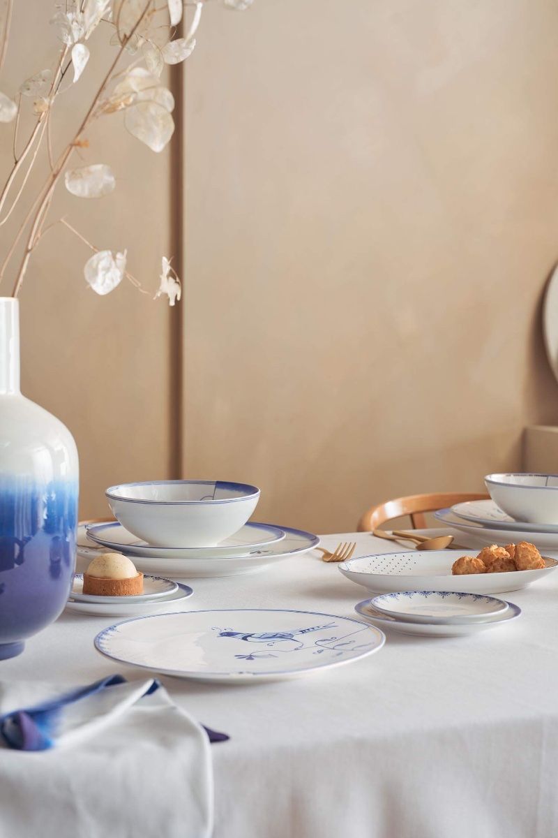 Plate Pip & The Blue Bird White 25.5cm
