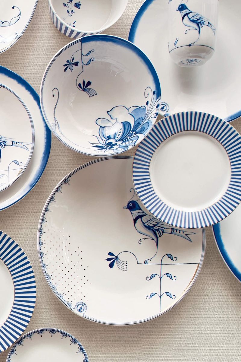 Plate Pip & The Blue Bird White 25.5cm