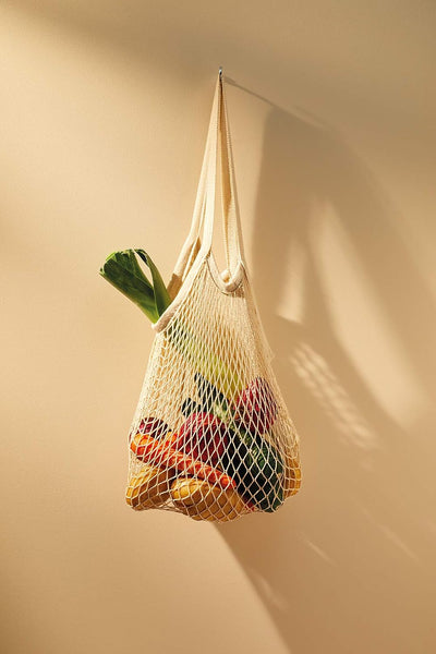 Sacoșă reutilizabilă din plasă, Natural Elements, 100% bumbac ecologic