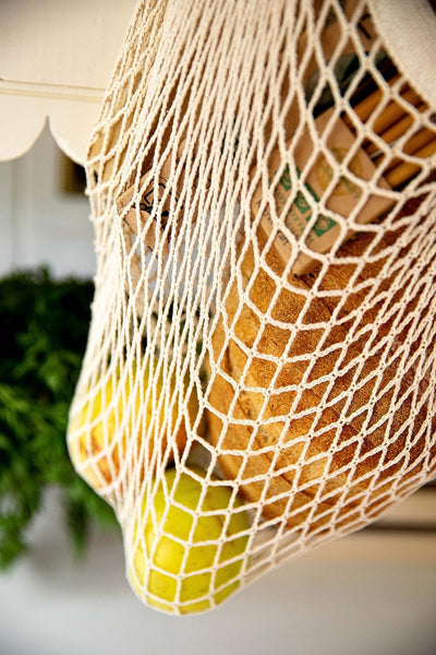 Sacoșă reutilizabilă din plasă, Natural Elements, 100% bumbac ecologic