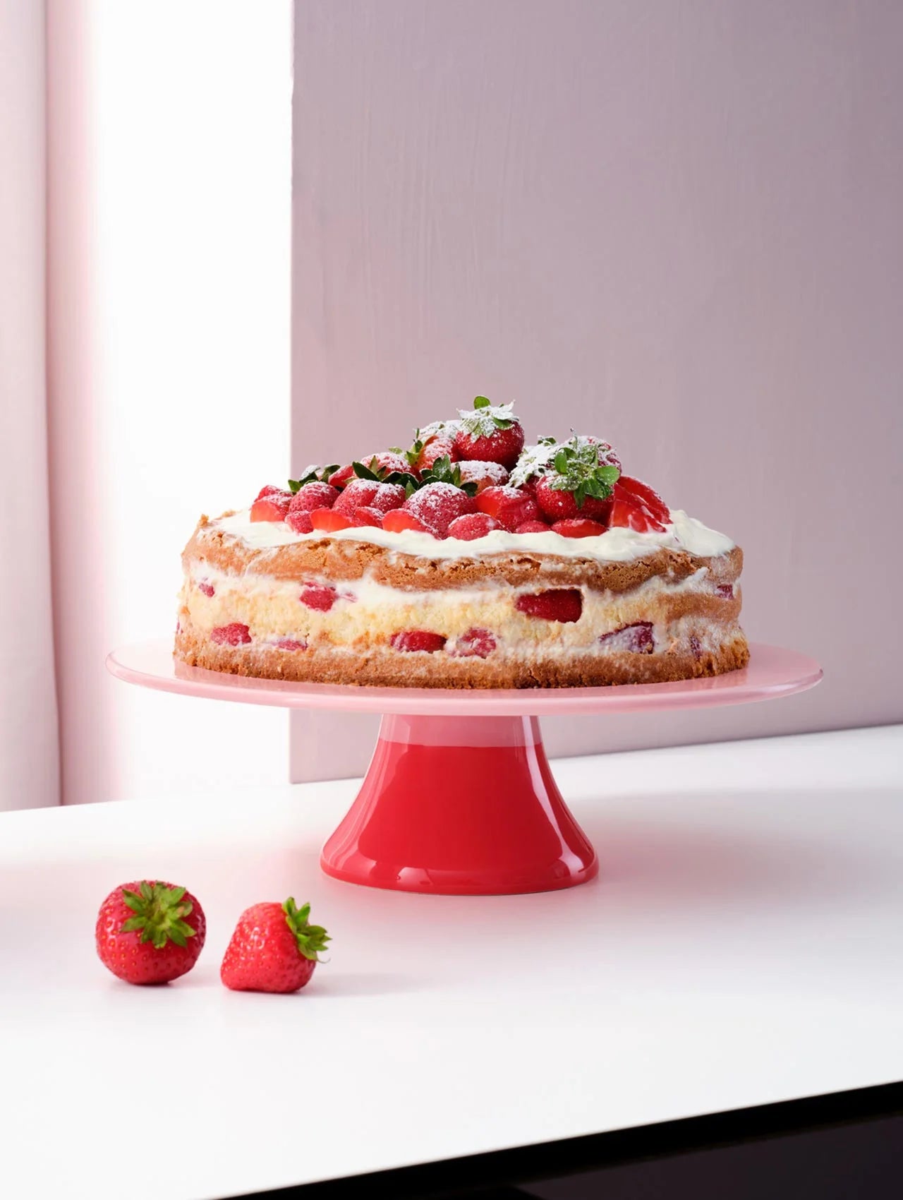 Platou pentru tort Joy, Strawberry Smoothie