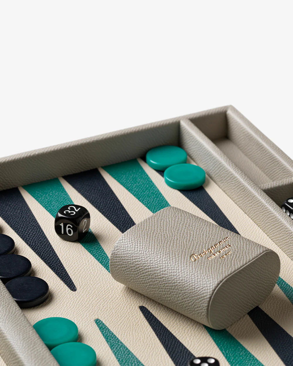 Joc de table Backgammon Riviera, piele ecologică