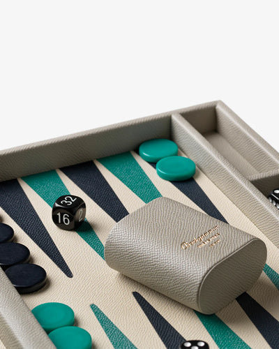 Joc de table Backgammon Riviera, piele ecologică