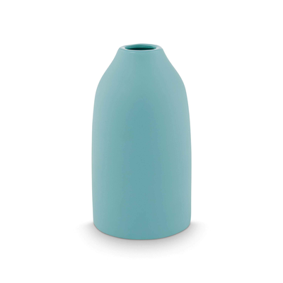 Vază ceramică, albastru mat, 20cm
