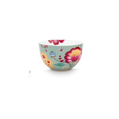 Bol Blooming Tales, porțelan, albastru, 23cm