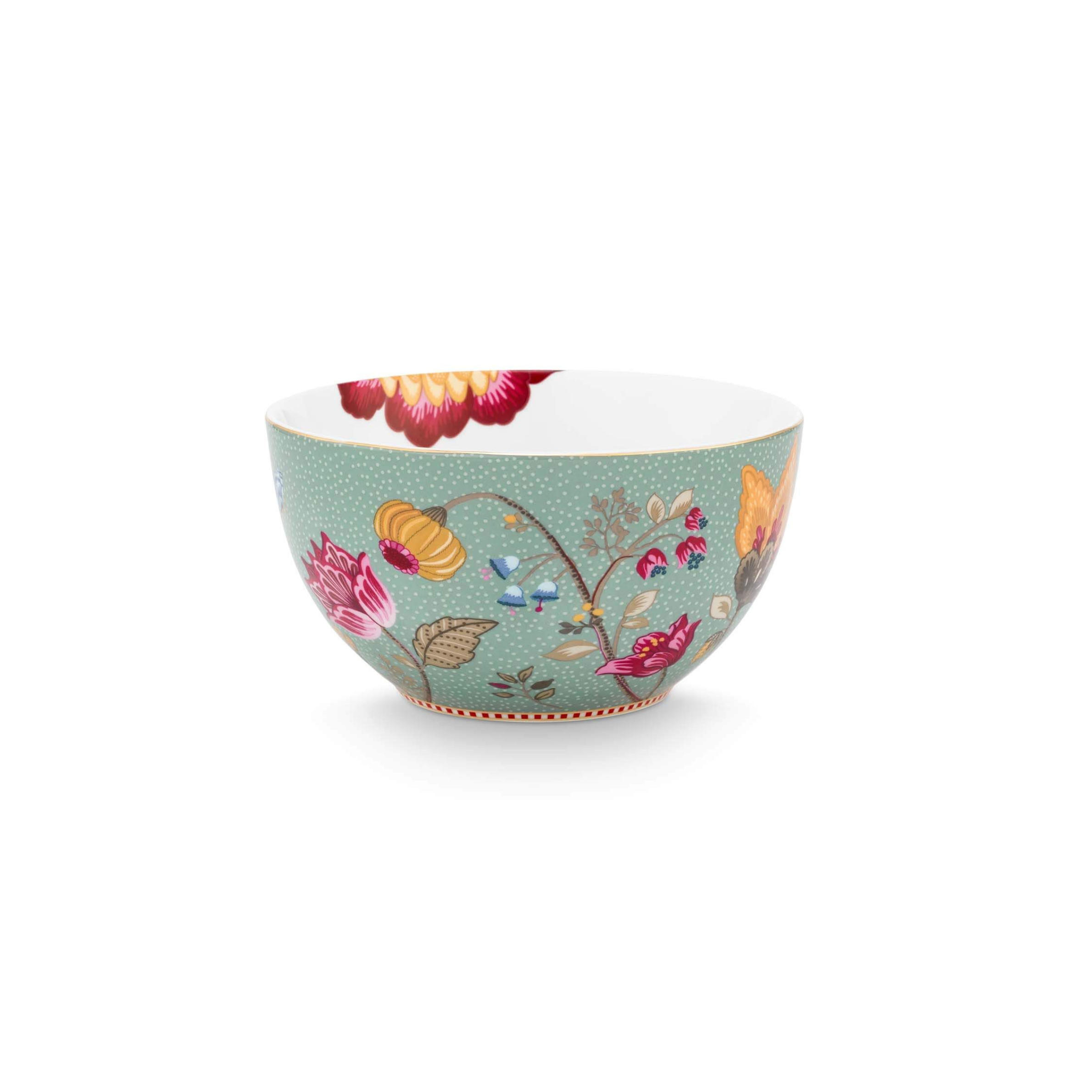 Bol Blooming Tales, porțelan, albastru, 15cm