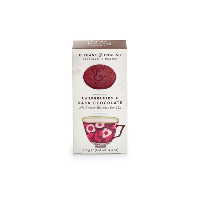 Biscuiți englezești Shortbread cu zmeură și ciocolată Elegant & English
