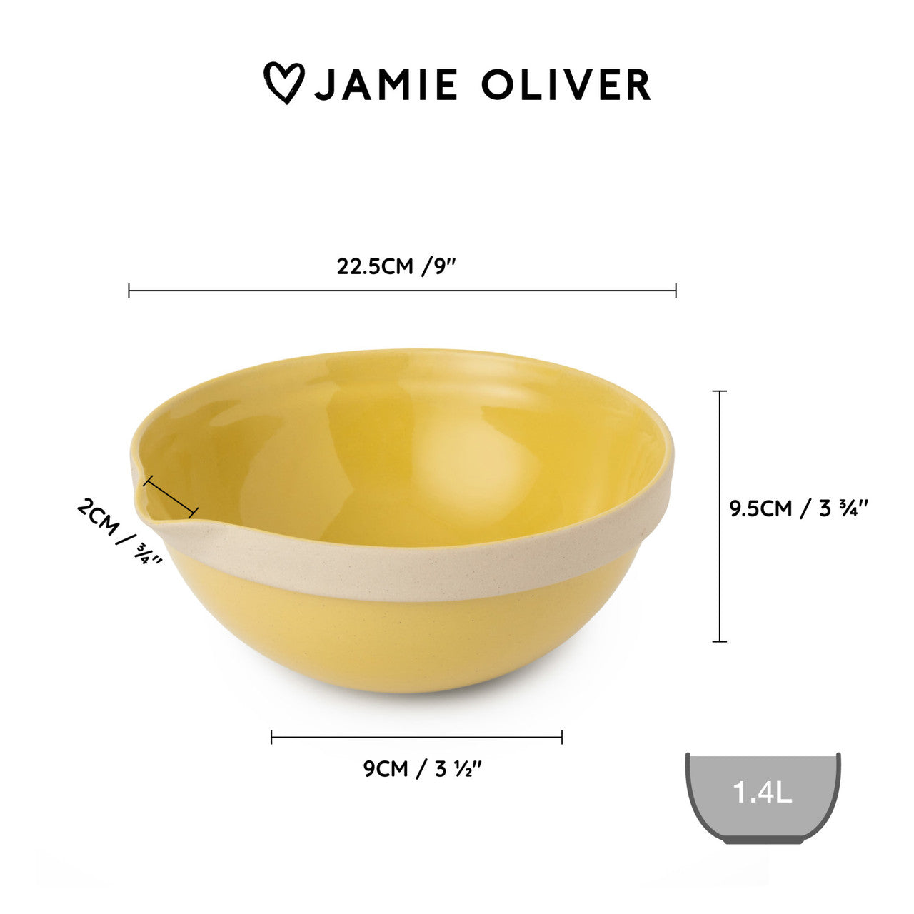 Bol pentru gătit Jamie Oliver Big Love, ceramică, 1.4 L