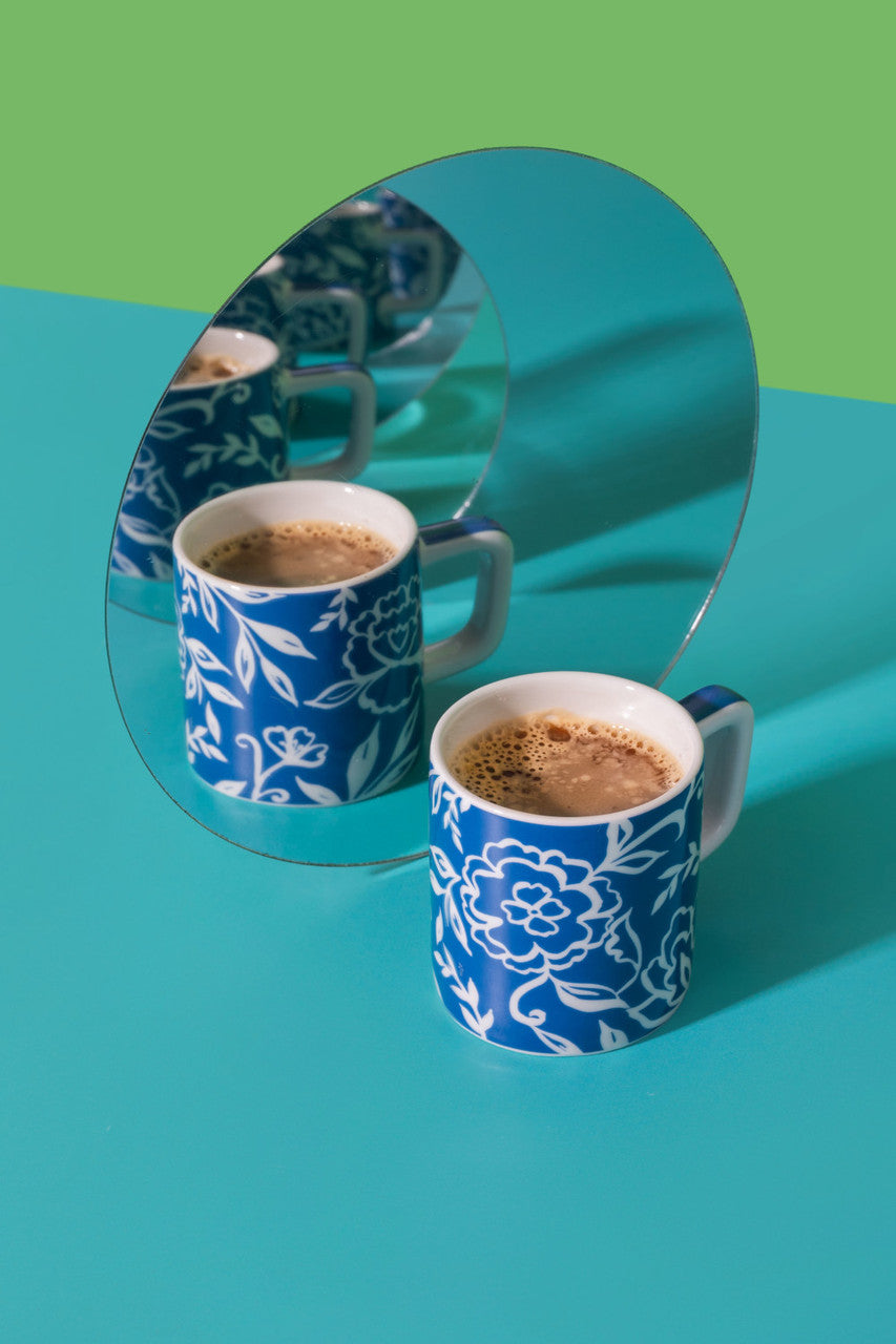 Ceșcuță din ceramică pentru espresso La Cafetière, albastru, 120 ml
