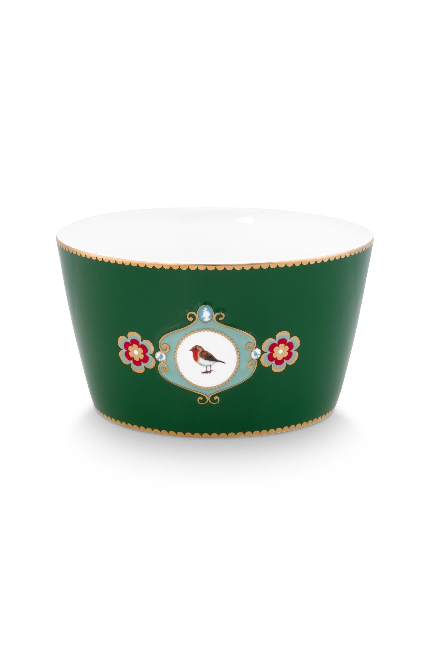 Bol 15cm Love Birds Medallion verde inchis - Eclair.md