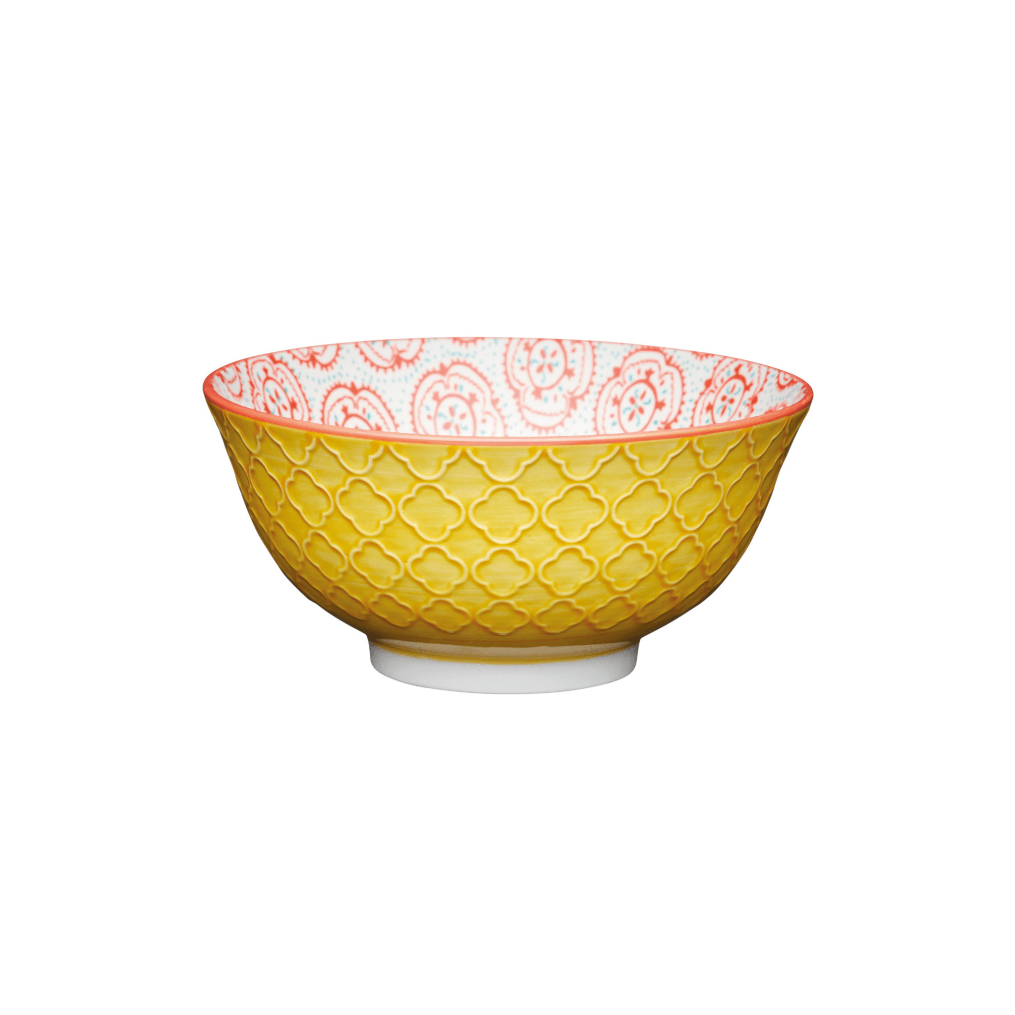 Bol 16 cm galben cu flori - Eclair.md