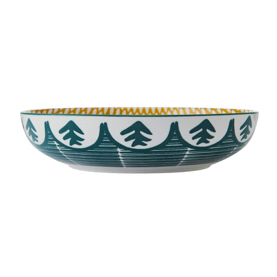 Bol 21cm Leafy Pattern verde - Eclair.md
